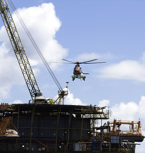 Hartford Helicopter Oil Rig