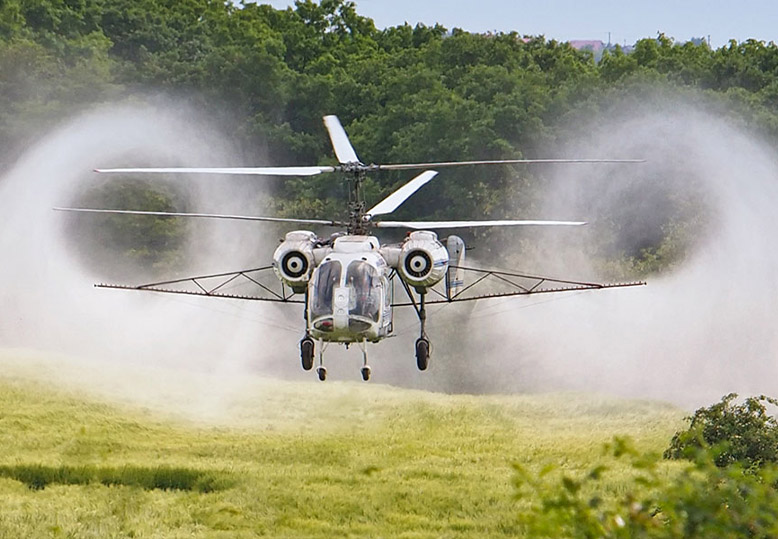 Hartford Helicopter Seed Spreading